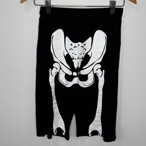 Nasty Gal Women’s Skeleton Long Costume Shorts (Sz 8)